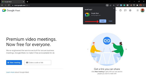 Download Google Meet on PC